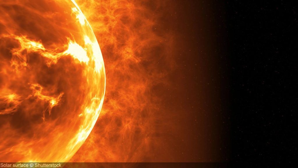 Solar surface Radiation from the sun