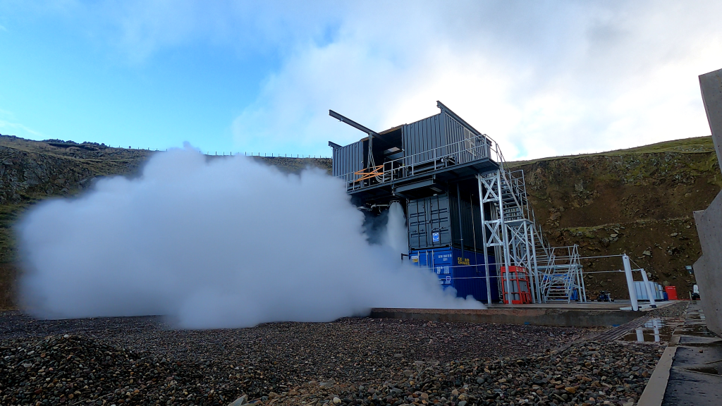 engine test was completed at Skyrora’s test site in Midlothian Skyrora’s test site in Midlothian